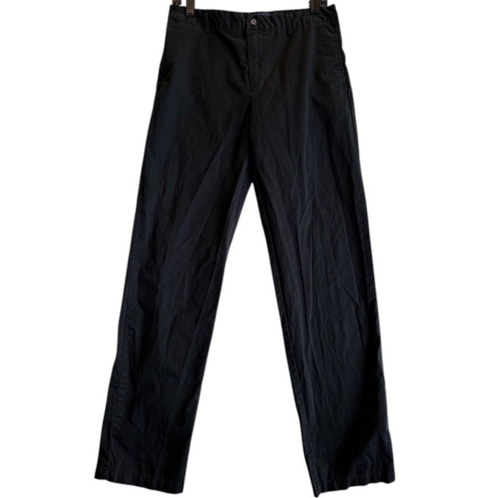 Polo Ralph Lauren Chino Pants Women 20 Black Cotton Straight Leg 4700577533